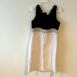 Loft Ann Taylor cream dress excellent condition